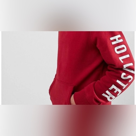 Hollister California Red And Black Long Sleeve Hoodie - Picture 11 of 11